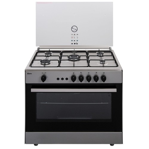 COCINA GAS 90*60CM 5F INOX KYMPO